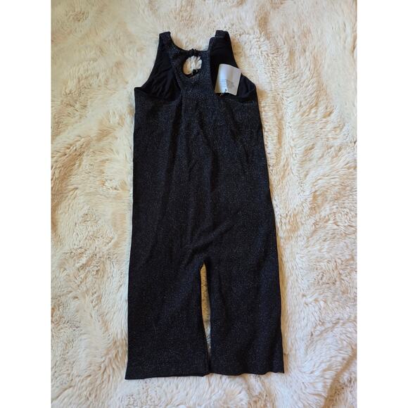 NWT Savage X Fenty - Rihanna Knit Black Shimmer Sleeveless Romper sz M - Picture 5 of 6